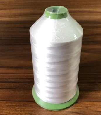 Polyester Gwyn Amrwd Ar Gyfer Edau Gwnïo
